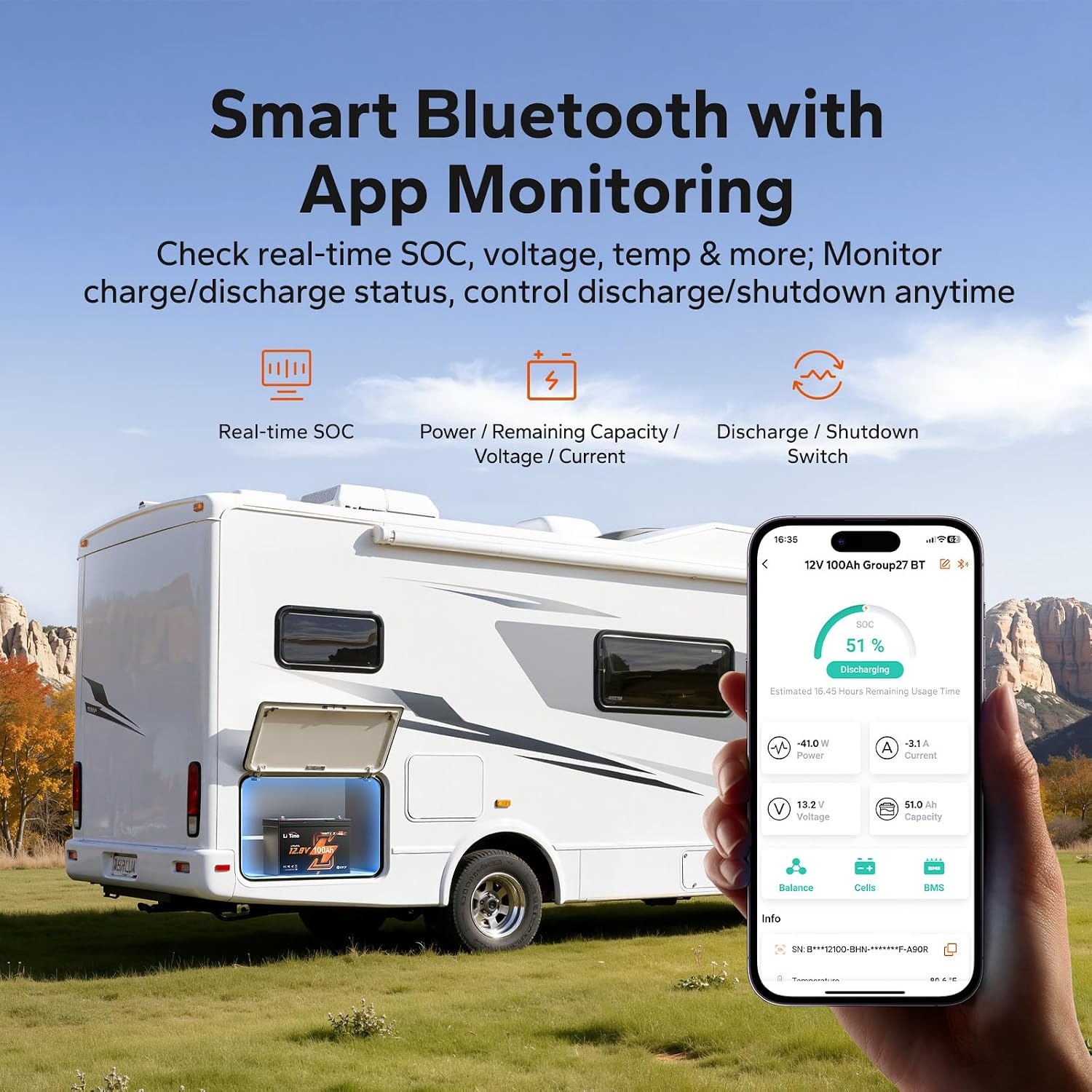 12V 100Ah LiFePO4 배터리, RV, 선박용 - Lifepo4 12V 100Ah Bms Bluetooth 리뷰 및 가격