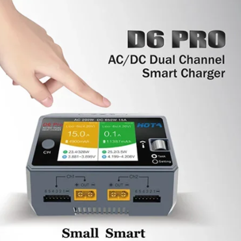 HOTA D6 Pro 200W AC/650W DC 리튬 - Hota D6 Pro Dual Lipo Charger 리뷰 및 가격