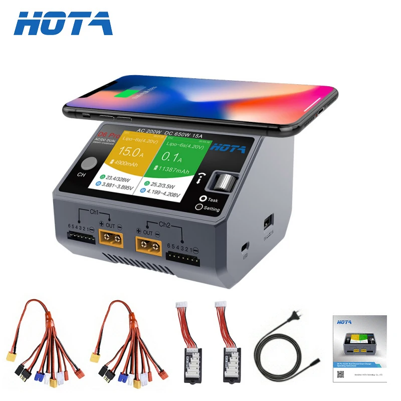 Hota D6 듀얼 프로 스마트 충전기, Lipo Li - Hota D6 Pro Dual Lipo Charger 리뷰 및 가격