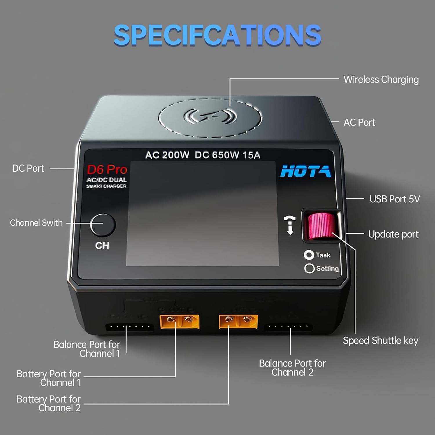 HOTA D6 Pro 리포 배터리 충전기 듀얼 채널 스 - Hota D6 Pro Dual Lipo Charger 리뷰 및 가격